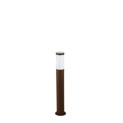 Paletto da esterni bronzo in acciaio inox, 1 luce E27, 11.5x70cm