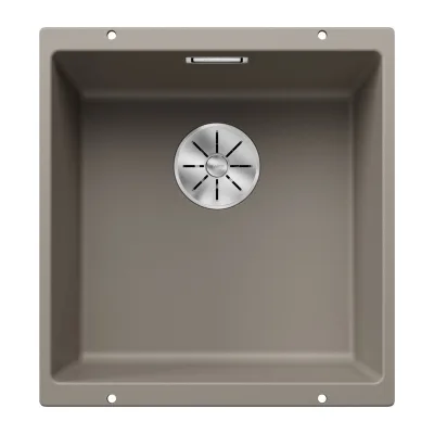 Blanco Lavello a una vasca SUBLINE 400-U Total Black 2523429 finitura tartufo da 43x46 cm - Sottotop