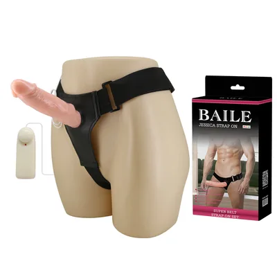 Strap-On Vibrante Baile Jessica 18 cm Ø 4,5 cm Harness Regolabile Telecomando Sex Toy