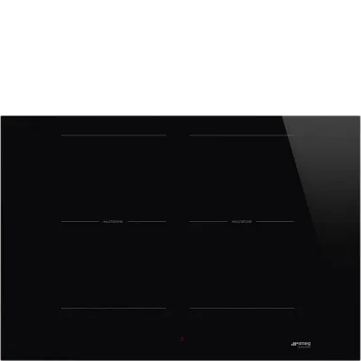 Smeg Piano cottura a induzione SI2M5743D1 in vetroceramica nero da 75 cm