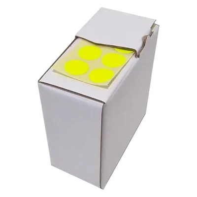Bollini adesivi Segnafalli Giallo fluo - Ø 20mm, 2000 pezzi
