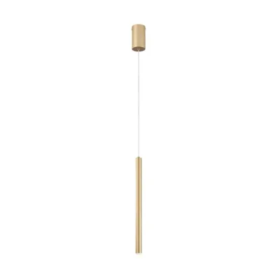 Sospensione moderna singola in metallo oro, 5W, CCT, 2.5x200cm