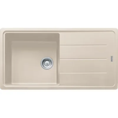 Franke: Lavello una vasca con gocciolatoio Boston BFG 611-97 114.0276.080 finitura fragranite sahara da 97x50 cm