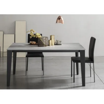 Maronese Acf Tavolo allungabile ROYAL con struttura in metallo e piano in legno da L.160(260) cm - Con 2 allunghe laterali