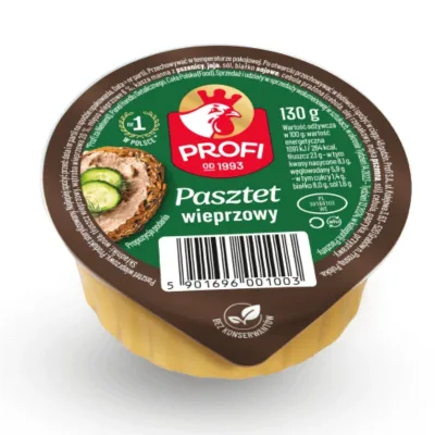 Profi Pasztet Wieprzowy 130g Specialità Polacca Cremosa e Gustosa