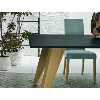 Sedit Sedia Adele con struttura in legno e seduta a scelta