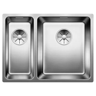 Blanco Lavello una vasca DX con vaschetta ANDANO 340/180-U 1518317 in acciaio inox da 58.5x44 cm - Sottotop
