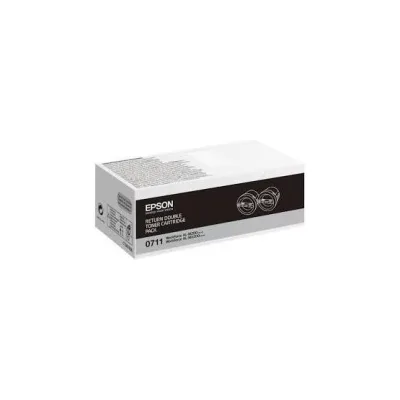 BIPACK TONER ORIGINALE EPSON C13S050711 NERO WorkForce AL-M200 AL-MX200DNF