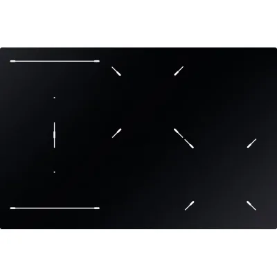 Barazza Piano cottura a induzione City 1PIDC75N in vetroceramica nero da 75 cm