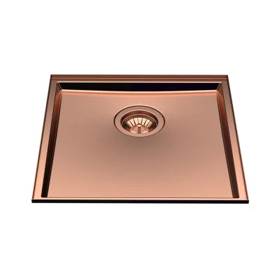 Foster Lavello una vasca 5554 248 finitura acciaio PVD copper da 44.6x44.6 cm - IN PROMOZIONE FINO AL 30/06