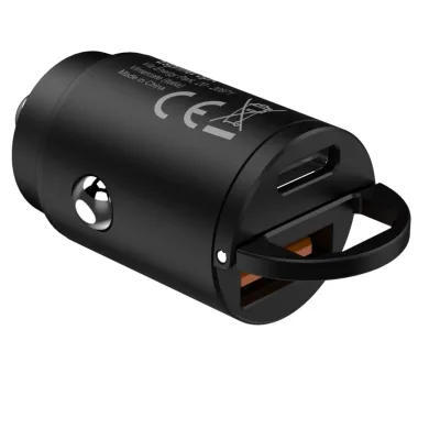 CELLY USB-A/USB-C CAR CHARGER MINI 30W BK BLCC30WUSBUSBC