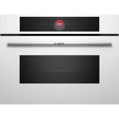 PRONTA CONSEGNA - Bosch Forno compatto combinato microonde da incasso CMG7241W1 finitura bianco da 60 cm - Serie 8