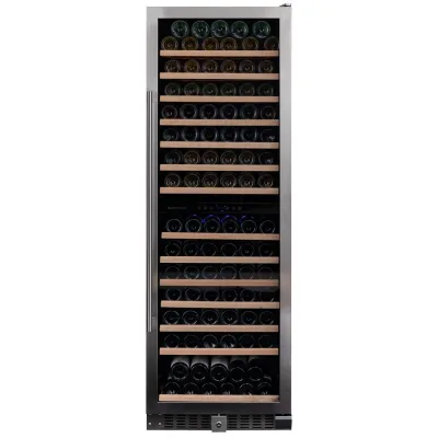 Dunavox Cantina vino a incasso o a libera installazione Grande-166 DX-166.428SDSK finitura acciaio inox da 59.5 cm