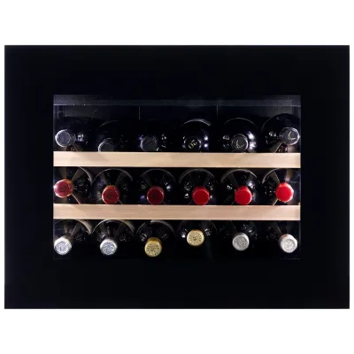 Dunavox Cantina vino a incasso Glance-18 DAVG-18.46B.TO finitura full glass nero da 59 cm - PROMO FINO ESAURIMENTO SCORTE