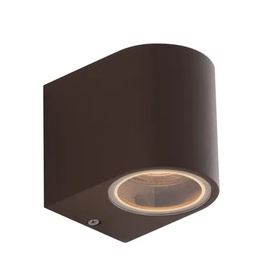 Applique da esterno moderna bronzo in alluminio, 1 luce GU10, 6.7x8cm