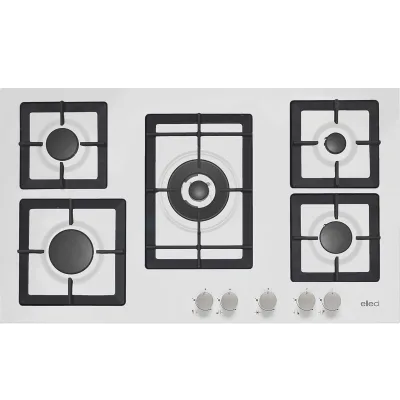 Elleci Piano cottura a gas PLANO 90 PGSP90168CS finitura G68 bianco da 90 cm