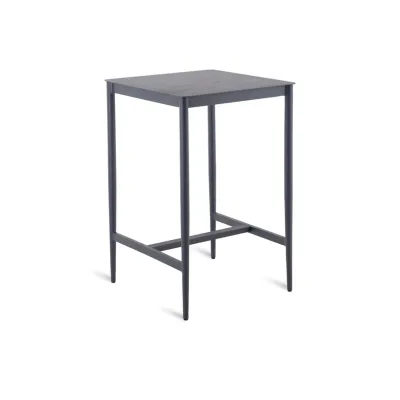 Unopiù Tavolo alto fisso LUCE in alluminio da 70x70 cm - IN PROMOZIONE FINO AL 6/07