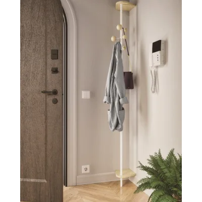 Maconi Piantana portabiti Punto e Virgola 941 in metallo e legno da h. 194 cm
