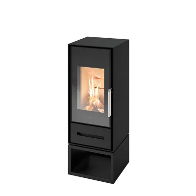 Eva Calòr Stufa a legna ermetica ARIANNA 9016044200 finitura nero