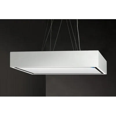 Airone Cappa a isola Bellini Evo finitura bianco opaco da 90 cm