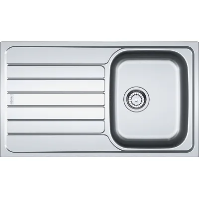 Franke Lavello una vasca con gocciolatoio a sinistra Spark Incasso SKL 611-86 101.0714.033 finitura dekor da 86x50 cm