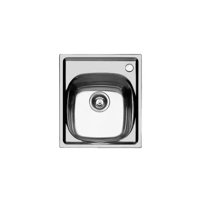 PRONTA CONSEGNA - Foster Lavello una vasca 1144 061 finitura acciaio inox da 44x50 cm - Vasca a destra