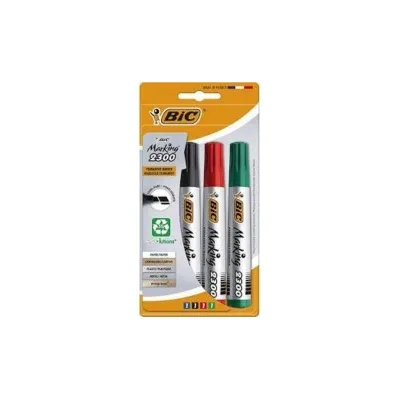 Bic Marking 2300 Ecolutions Confezione da 4 pennarelli indelebili Punta a scalpello 8803251