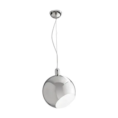 Lampadario a sospensione Cromo 1Xe27 30X130Cm