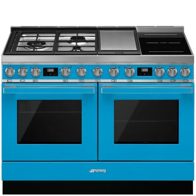 Smeg S Cucina CPF120IGMPT con doppio forno termoventilato e piano cottura misto finitura turchese da 120x90 cm - IN PROMOZIONE FINO AL 6/07