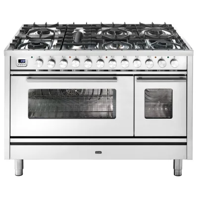 Ilve Cucina P12W Professional Plus P127DWE3 doppio forno e piano cottura 7 fuochi con dual da 120 cm - IN PROMOZIONE FINO AL 6/07