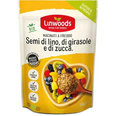 Semi di lino girasole/zucca macinati 200g