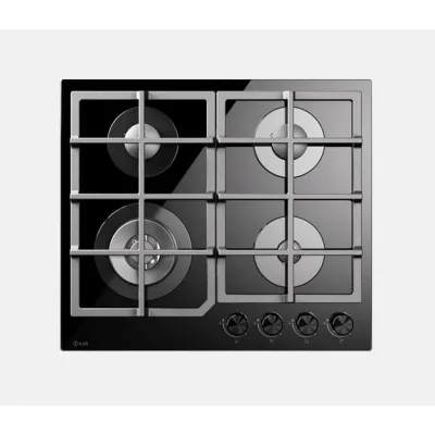 Ilve Piano cottura gas Professional Plus HCG60CK in vetro temperato nero da 56 cm - IN PROMOZIONE FINO AL 6/07