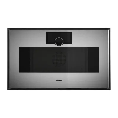 Gaggenau Forno compatto combinato a vapore con cerniere a destra da incasso GS480120 finitura inox e vetro fumè da 76 cm - RICHIEDERE PREVENTIVO