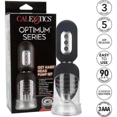 Calexotics Optimum stimolatore glande 3 x Suzioni 5 x Vibrazioni masturbatore uomo