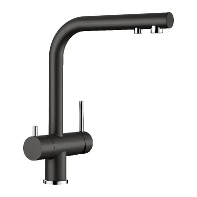 PRONTA CONSEGNA - Blanco Miscelatore a 3 vie doppio comando FONTAS II 1526157 finitura nero