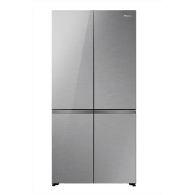 Hisense: Frigorifero side by side cross door a libera installazione RQ768N4GVE finitura grigio da 91 cm