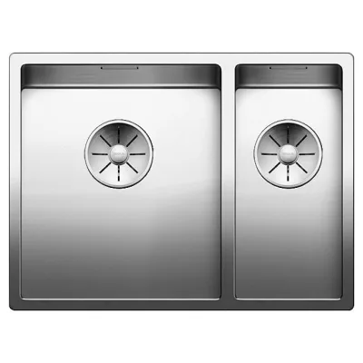 Blanco Lavello una vasca SX con vaschetta CLARON 340/180-IF 1517224 in acciaio inox da 58.5x44 cm - Sopratop/Filotop