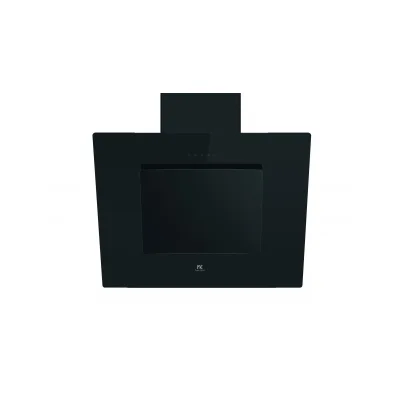 Master Kitchen Cappa aspirante e filtrante verticale MKHD V806 Touch BK finitura vetro nero da 80 cm