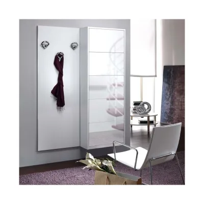 Maconi Scarpiera Family 862 in legno con specchio da 15 paia serie Shoe Holder collection - profondita' 17 cm