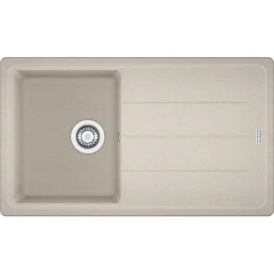 Franke: Lavello una vasca con gocciolatoio Boston Incasso BFG 611-86 114.0370.150 finitura fragranite sahara da 86x50 cm