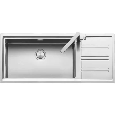 Barazza Lavello una vasca con gocciolatoio sx EASY KIT 1LES121RS finitura inox satinato da 116x50 cm - IN PROMOZIONE FINO AL 6/07