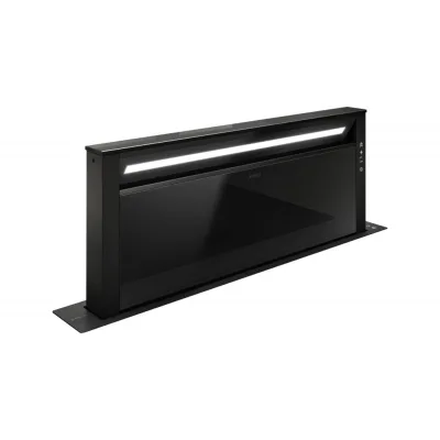 Elica Cappa downdraft GETUP BL MAT/A/90 PRF0162784 finitura nero effetto soft touch e vetro nero da 90 cm