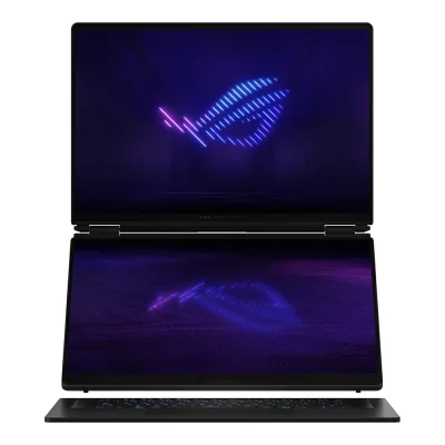 ASUS ROG Zephyrus Duo OLED GX651AX-SR120W Intel Core Ultra 9 386H Intel NPU 32GB NVIDIA GeForce RTX 5090 SSD 2TB ROG Nebula HDR Display 16'' 3K 16:10 120Hz Touchscreen Win11 Home Tastiera retroilluminata RGB