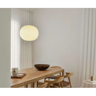 Flos Lampada a sospensione a luce diffusa Glo-Ball Suspension 2 finitura bianco