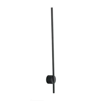 Applique LED nero minimal in alluminio, 9W, Luce naturale, 78.8x8cm