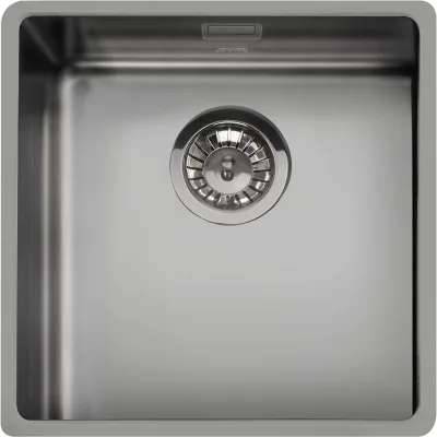 Smeg S Lavello una vasca VSTR40DKX finitura acciaio nero da 44x44 cm - Sottotop - IN PROMOZIONE FINO AL 6/07