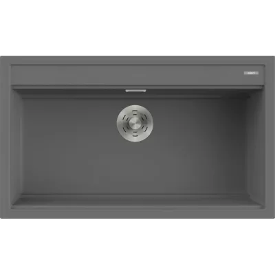 Elleci Lavello una vasca BEST 360 LKB36099 finitura composito K99 grigio scuro da 86x51 cm