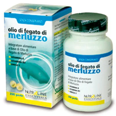 Nutra Line Olio Di Fegato Di Merluzzo Integratore Alimentare 200 Perle