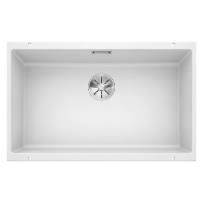 Blanco | Lavello una vasca SUBLINE 700-U 1518576 finitura bianco da 73x46 cm - Sottotop