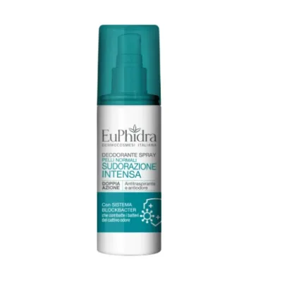 EUPHIDRA DEO SPRAY SUDORAZIONE INTENSA 2 PEZZI DA 100 ML